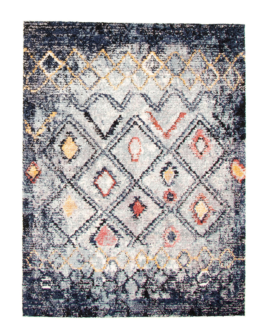 Ecarpet Moroccan Classic Contemporary Rug In Blue