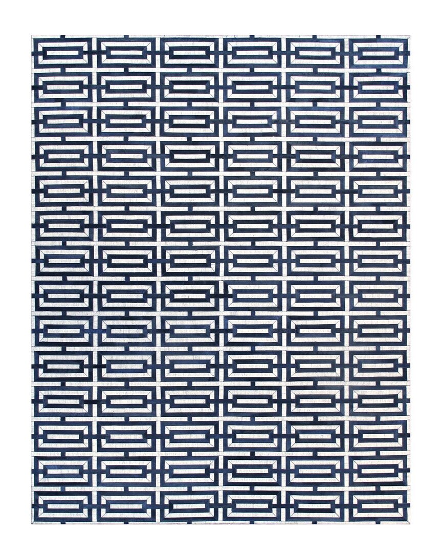 Pasargad Home Galaxy Cowhide Area Rug In Silver