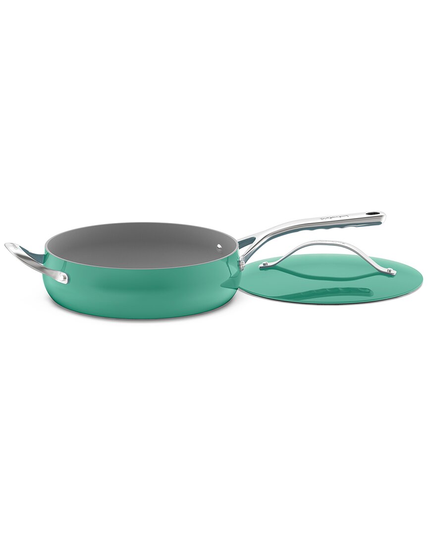 Cuisinart Cusinart Culinary Collection 4.5qt Teal Saute Pan 34c345-30htl In Blue
