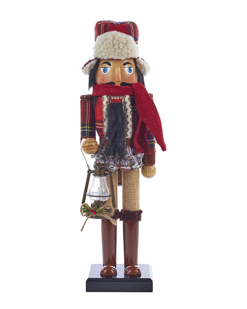 Kurt Adler 15-inch Wooden Woodsman Nutcracker In Multi