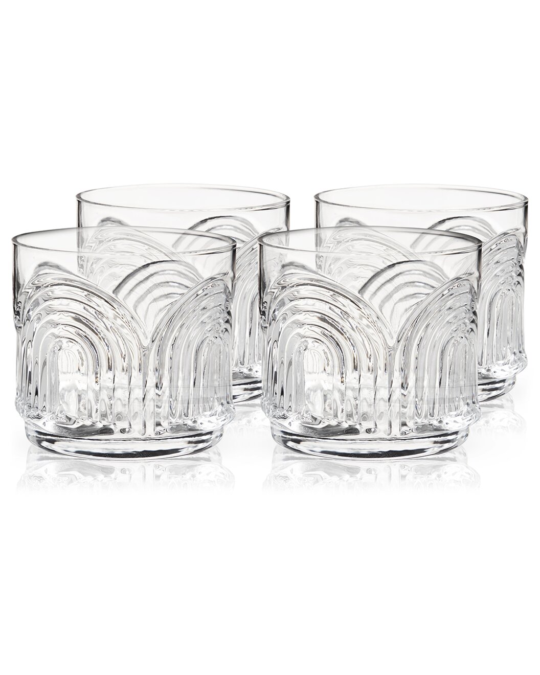 Beau Crystal Lowball Tumblers