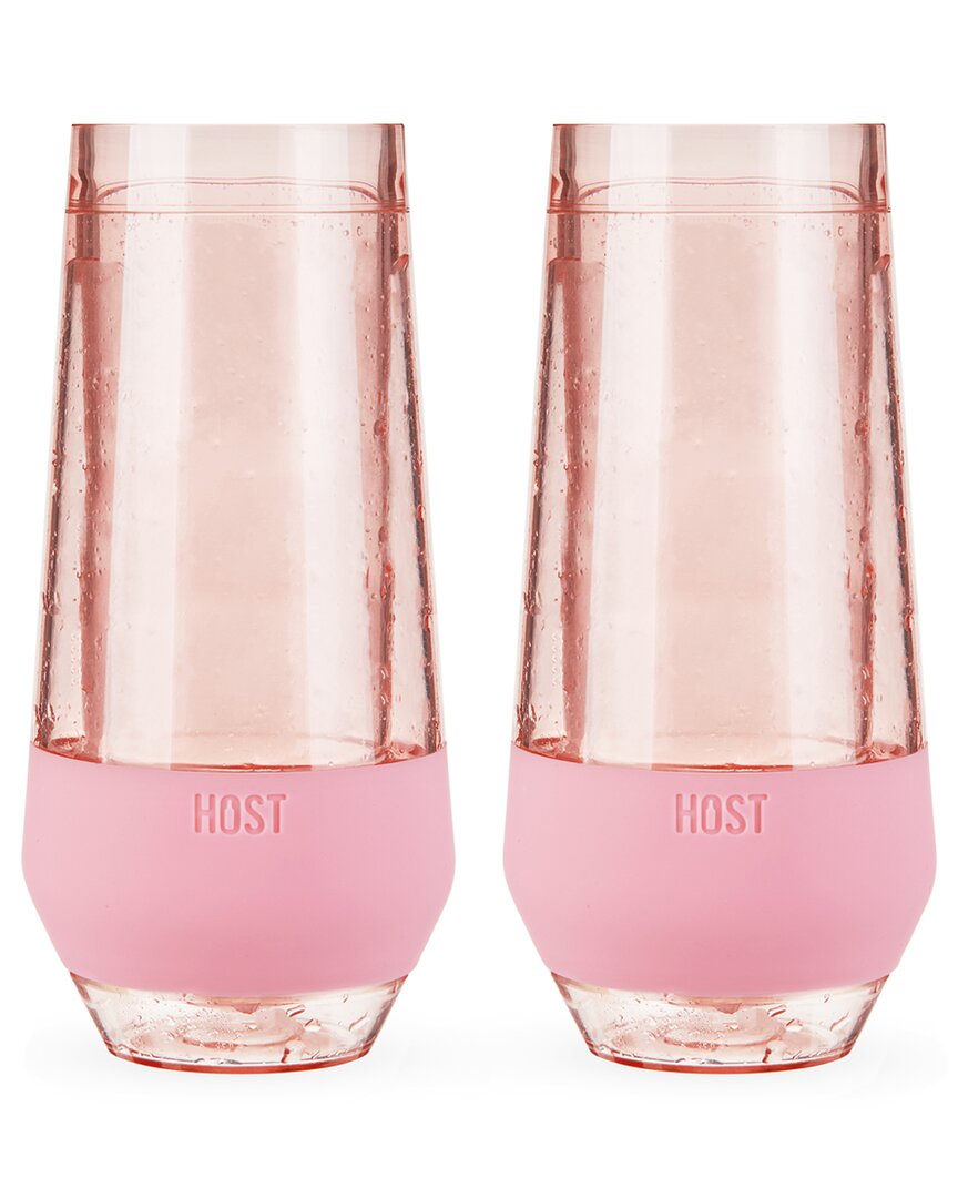 HOST HOST CHAMPAGNE FREEZE COOLING CUPS (SET OF 2) IN BLUSH TINT