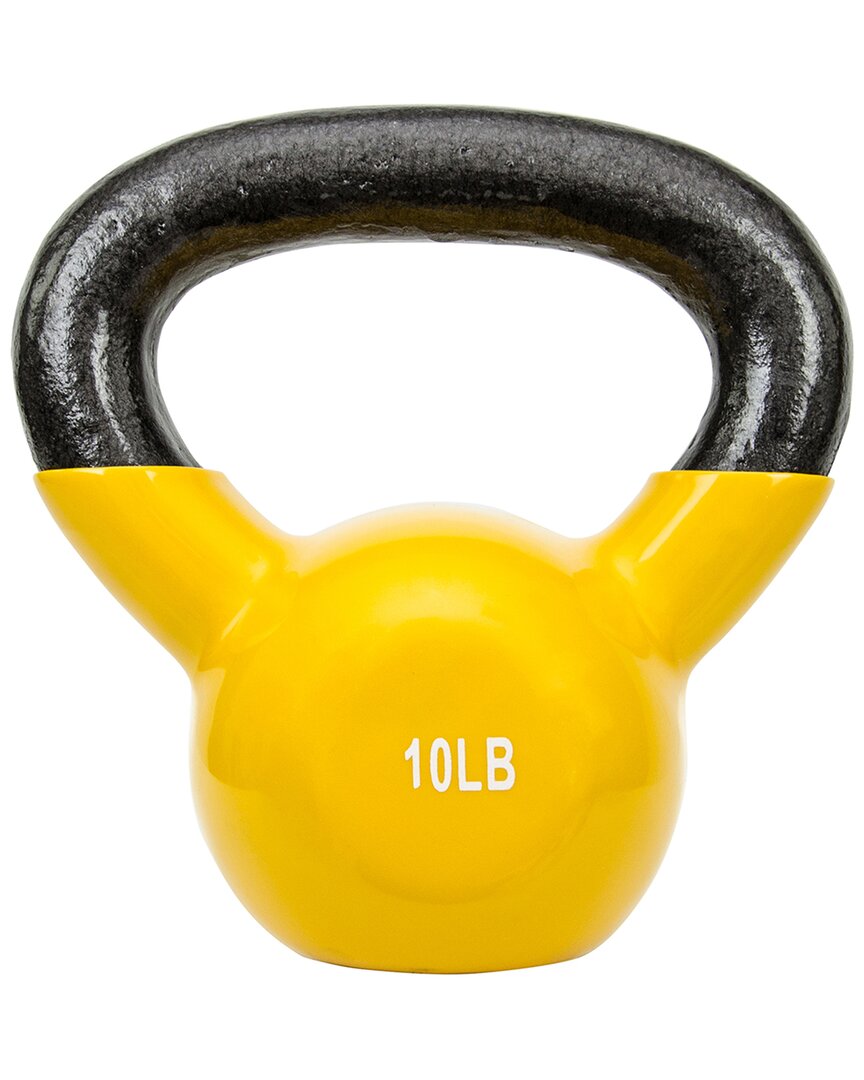 Sunny Health & Fitness Vinyl Coated Kettle Bell In Yellow