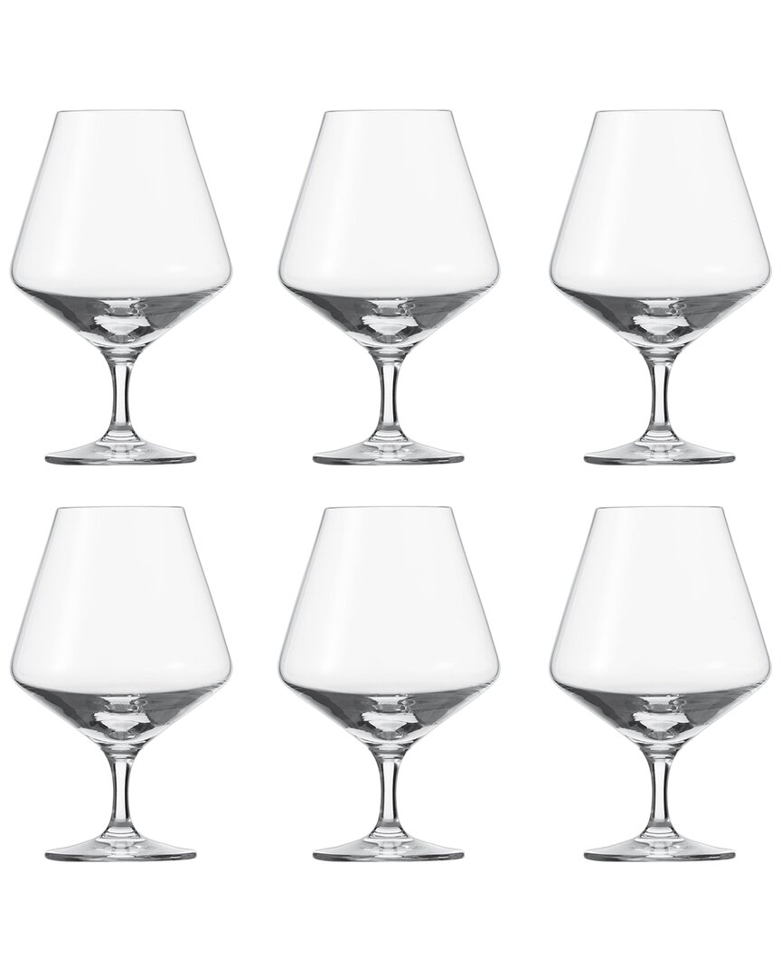 Zwiesel Glas S Pure Tritan Crystal Cognac Glasses (set Of 6) In Clear
