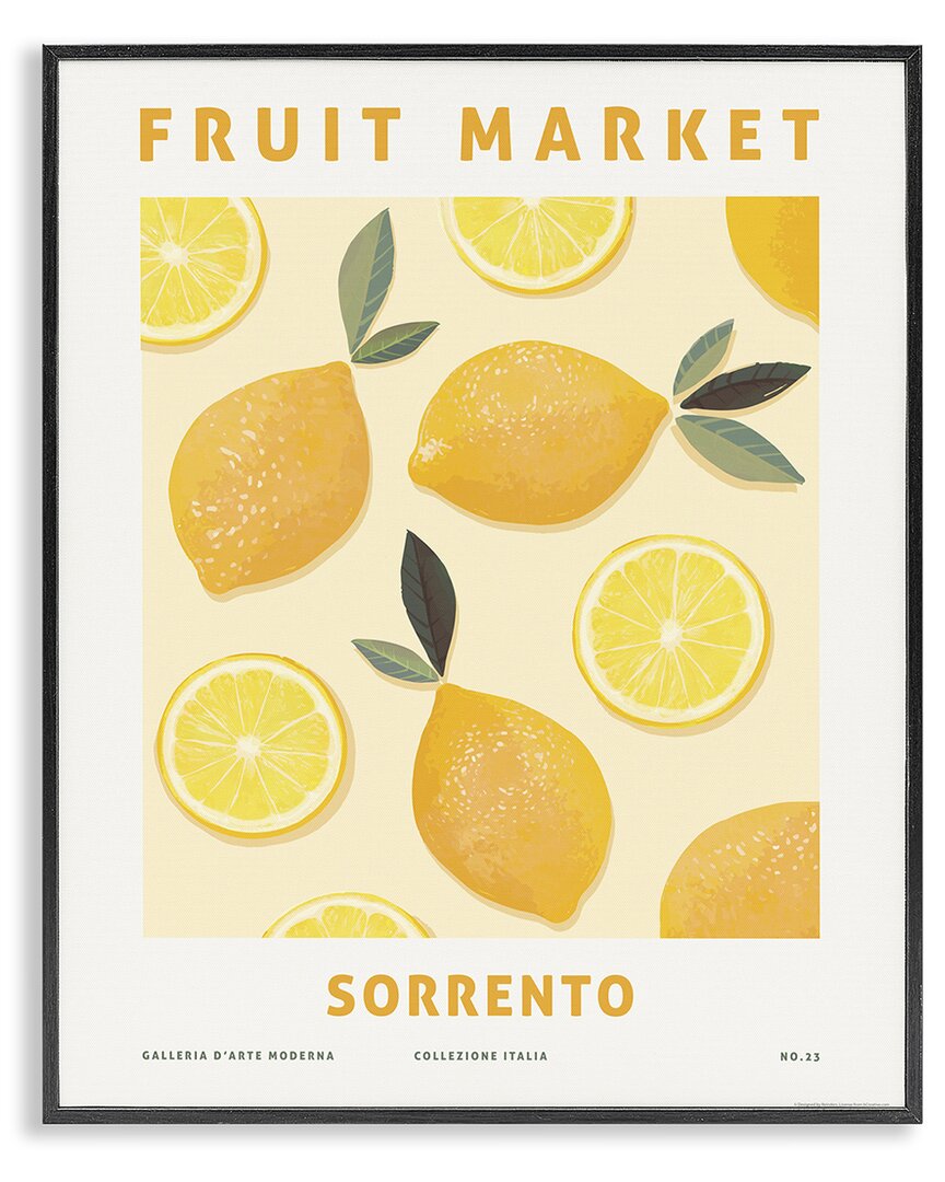 Stupell Industries Fruit Market Lemons Framed Giclee Art In Multi