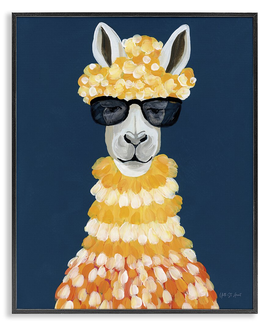 Stupell Industries Fashionista Alpaca Portrait Framed Giclee Art