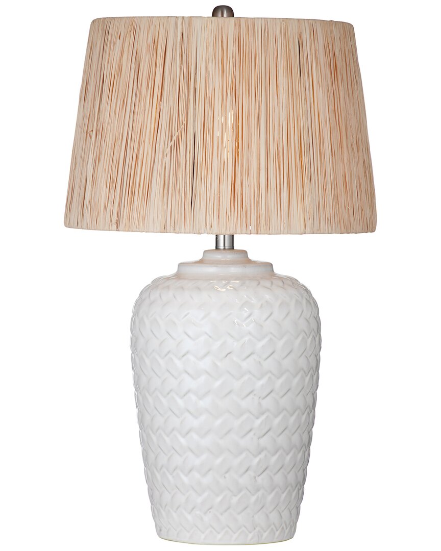 Bassett Mirror Cendra Table Lamp In White