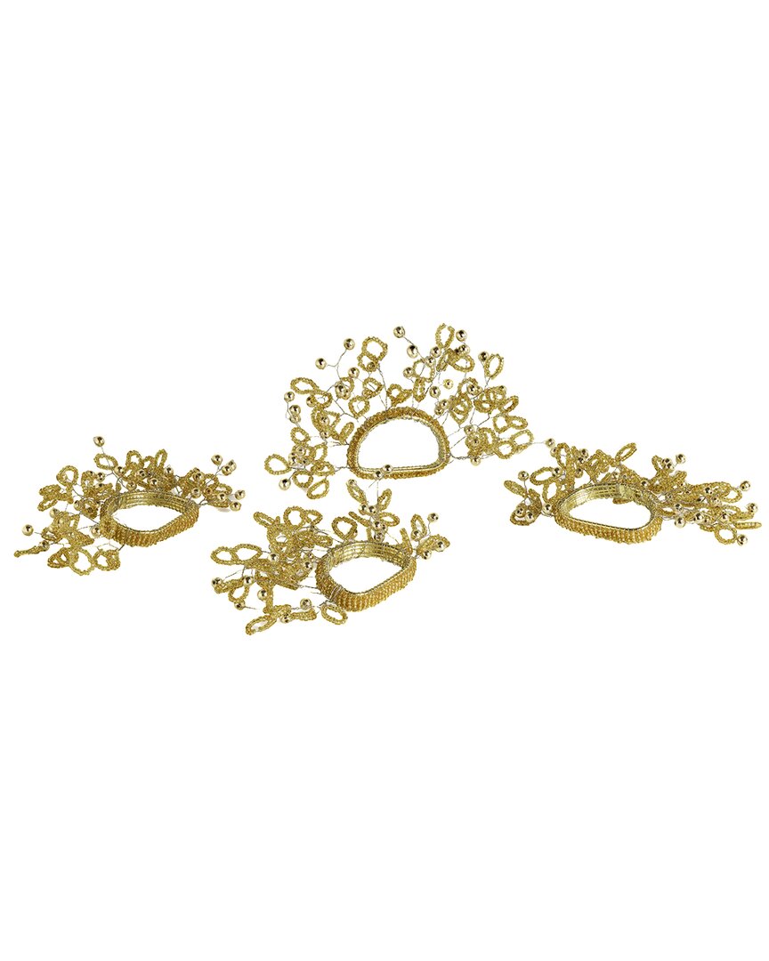 Tiramisu Golden Gleam Napkin Ring In Gold