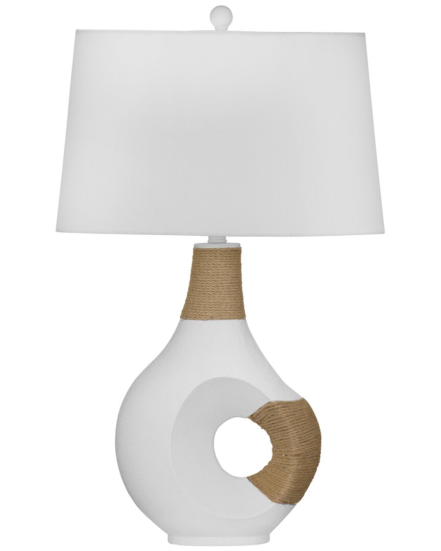 Bassett Mirror Nigel Table Lamp In White
