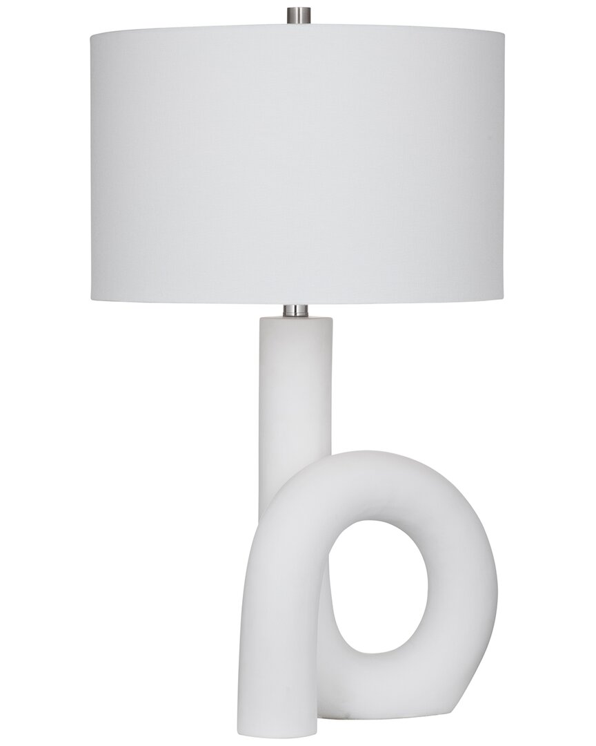 Bassett Mirror Alexx Table Lamp In White