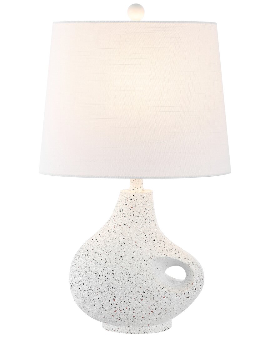 Jonathan Y Charlotte Table Lamp In White