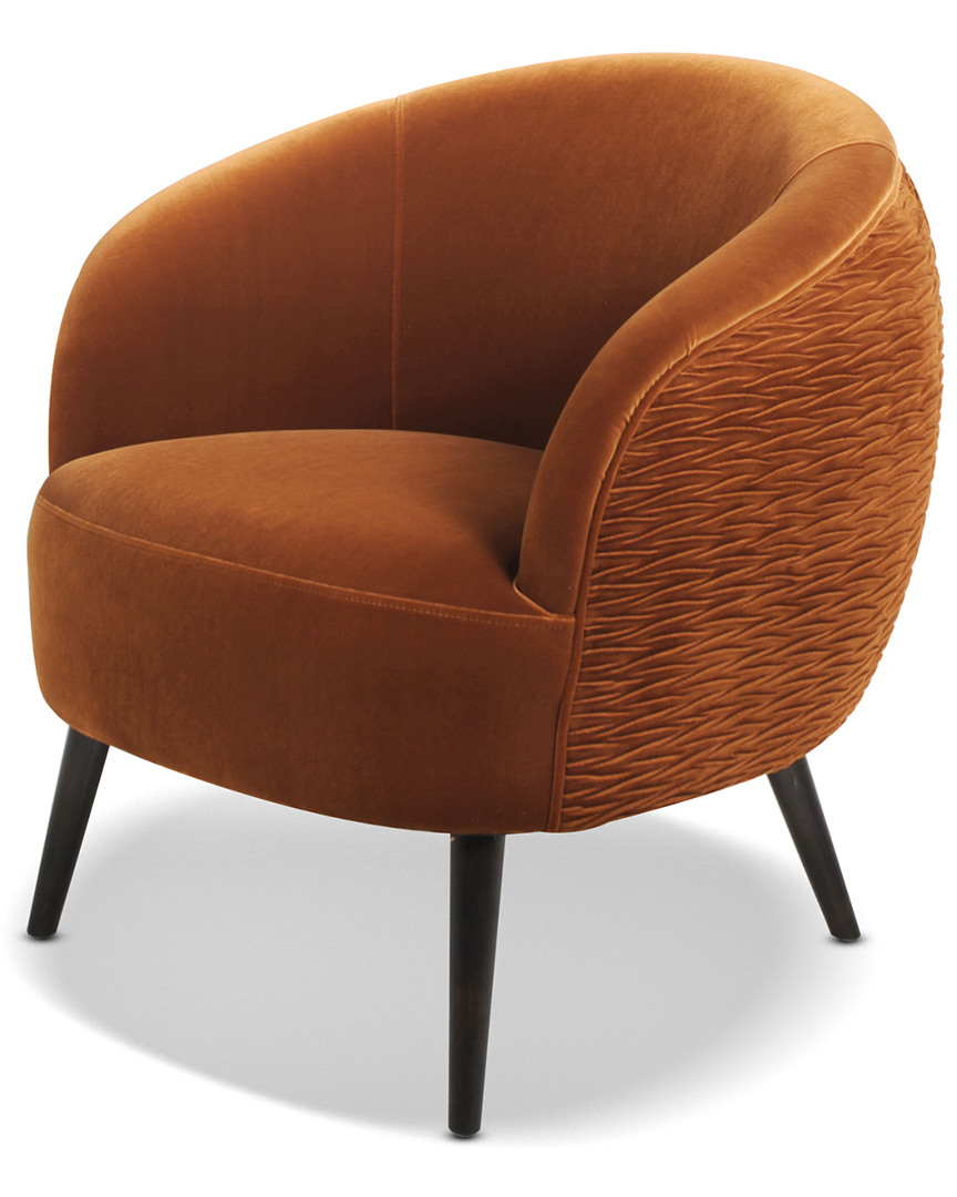 Jennifer Taylor Home London Mid-century Modern Ruched Barrel Chair