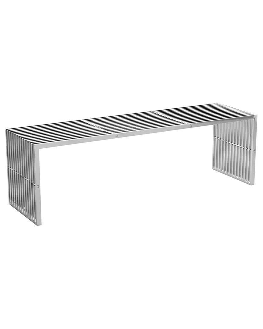 Zuo Modern Tania Bench In Silver