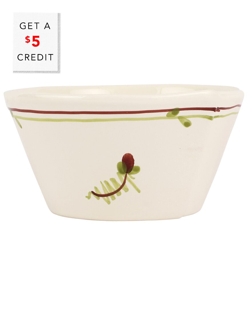 Vietri Lastra Fiori Di Bosco Stacking Cereal Bowl With $5 Credit