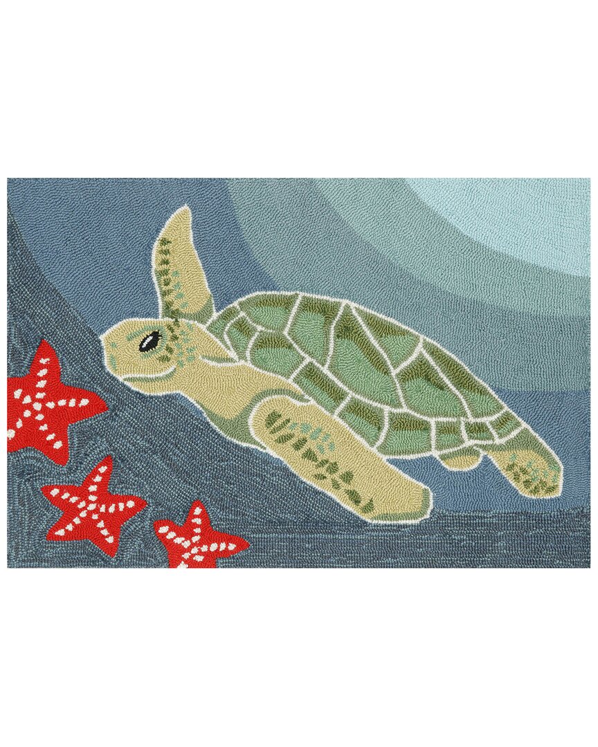 Liora Manne Frontporch Sea Turtle Ocean Doormat