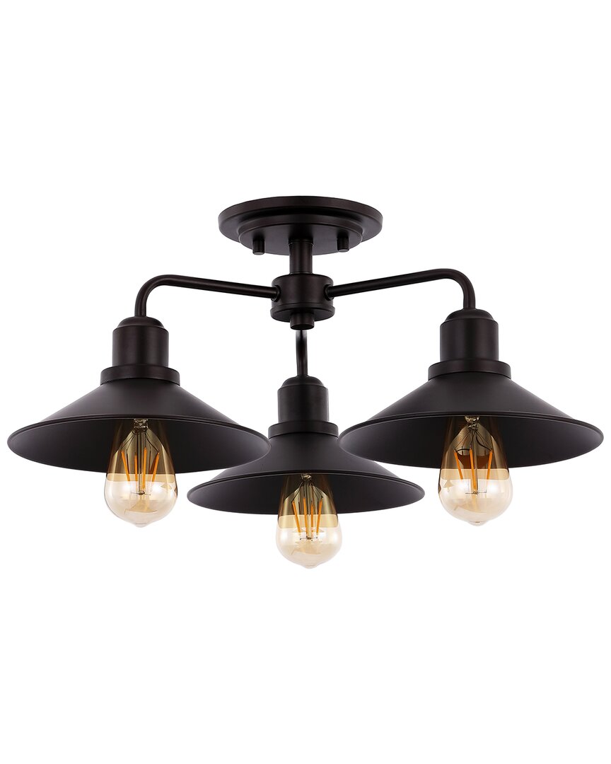 Jonathan Y Calvin 3-light Led Pendant In Bronze