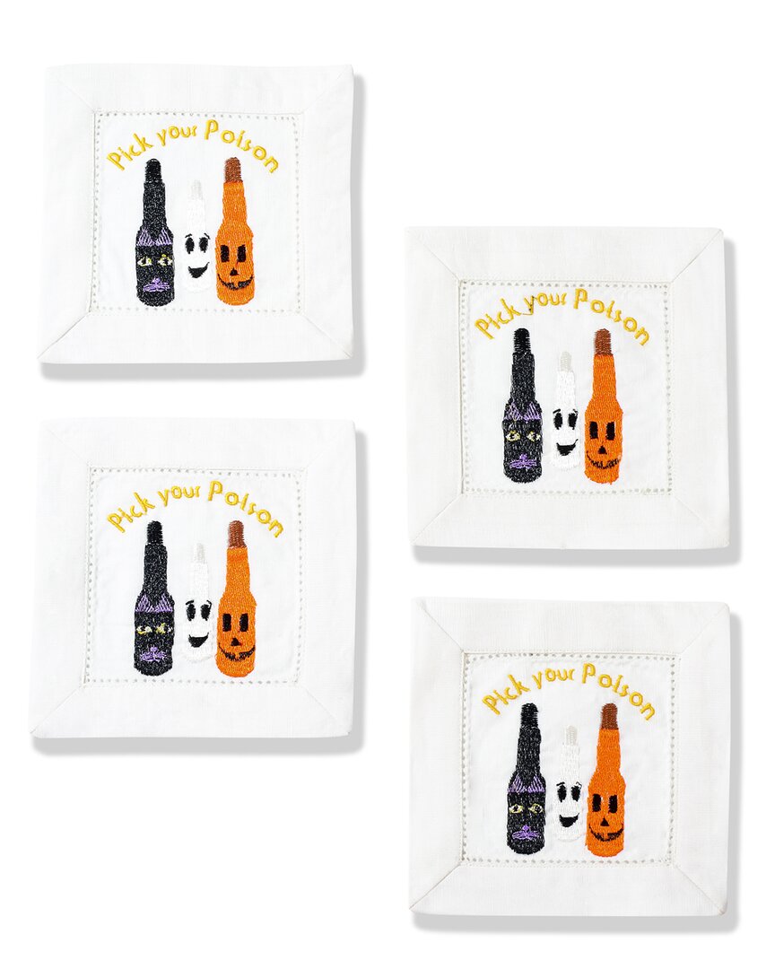 Tiramisu Pick Your Poison Cocktail Napkins Set In Multi
