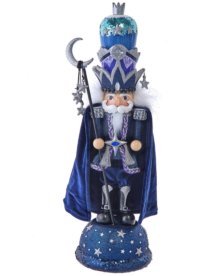 Kurt Adler 18.5-inch Hollywood Nutcrackers Midnight Man Nutcracker In Blue