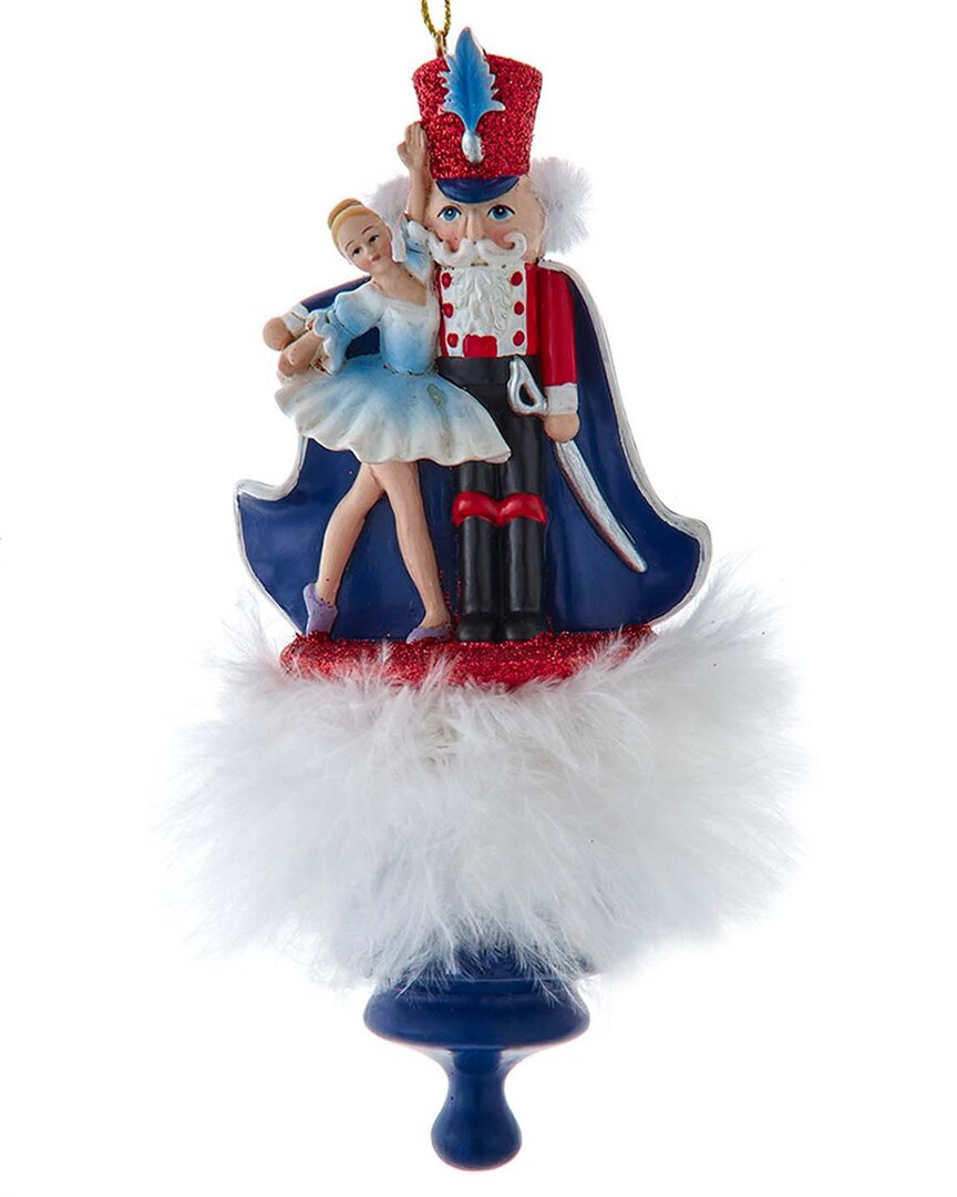 Kurt Adler 5.75-inch Holly Hats Nutcracker Prince Ornament In Blue