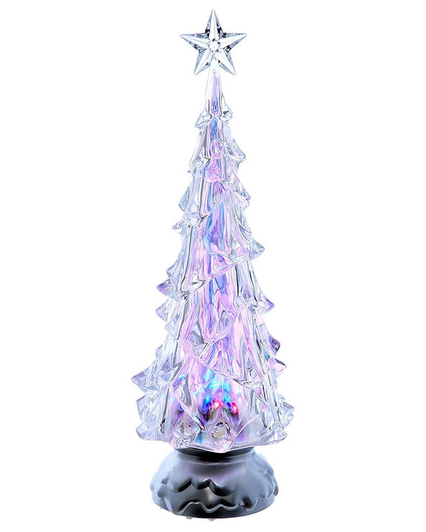 Kurt Adler 14-inch Battery-operated Rgb Led Lighted Animated Spinning Tree