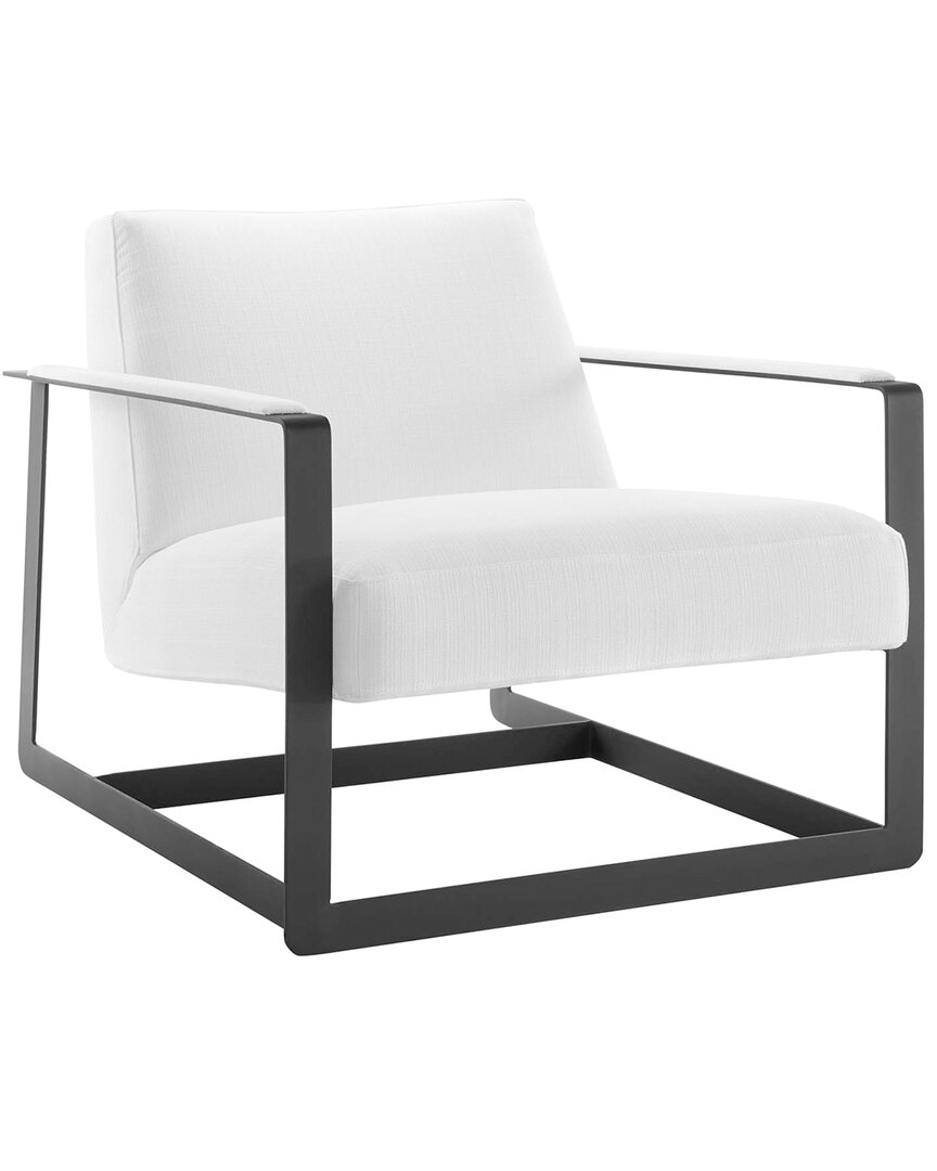 Modway Seg Upholstered Velvet Accent Chair In Black