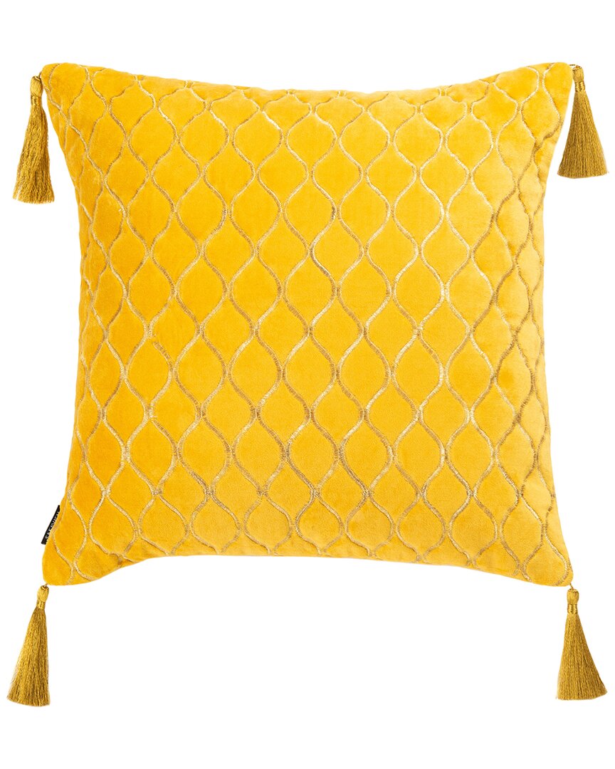 Safavieh Cilan Pillow In Yellow