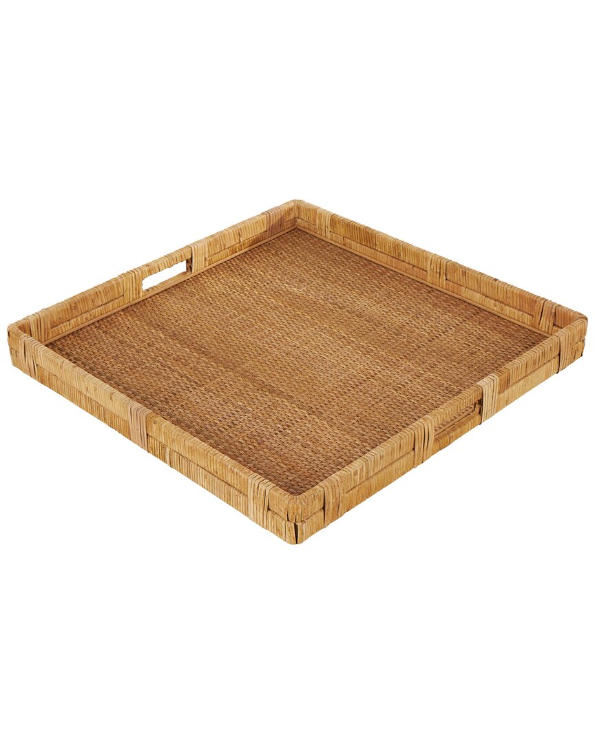Peyton Lane Handmade Tray In Brown