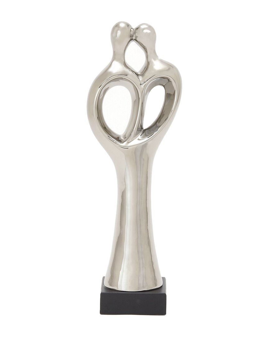 Peyton Lane Traditional People Porcelain Sculpture In Silver