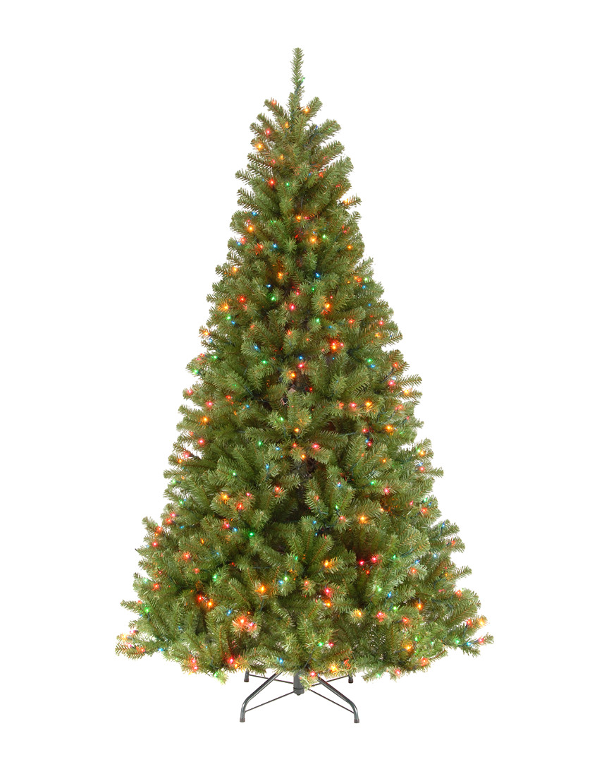 National Tree Company 6.5ft North Valley Spruce Tree With 450 Multicolor Lights