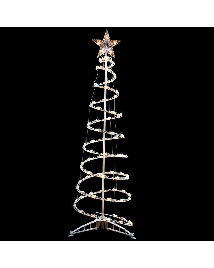 Northlight 4ft Lighted Spiral Cone Tree Outdoor Christmas Dec