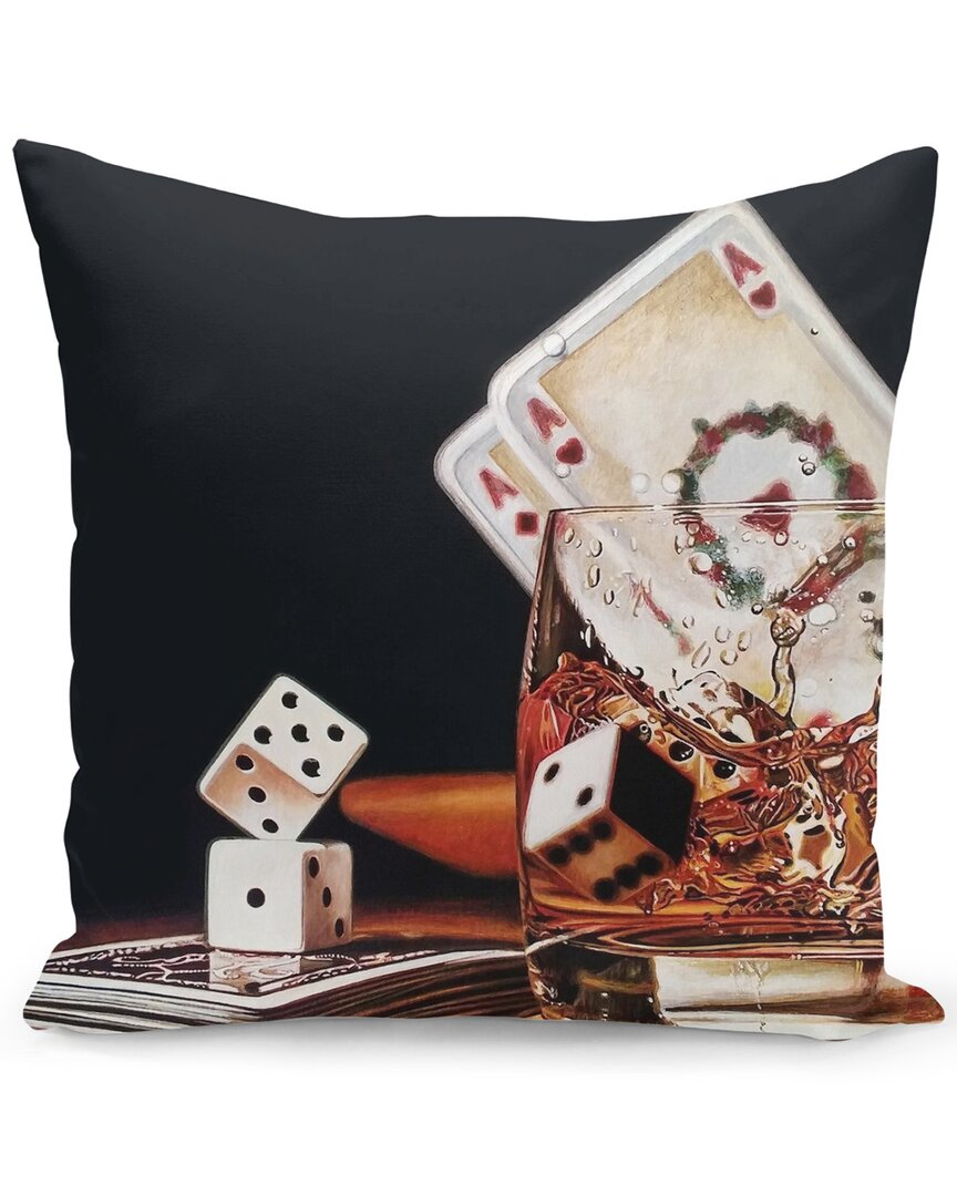 Curioos After Hours Iii Pillow In Orange
