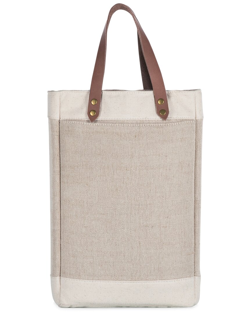 Legacy Pinot Jute 2-bottle Insulated Wine Bag