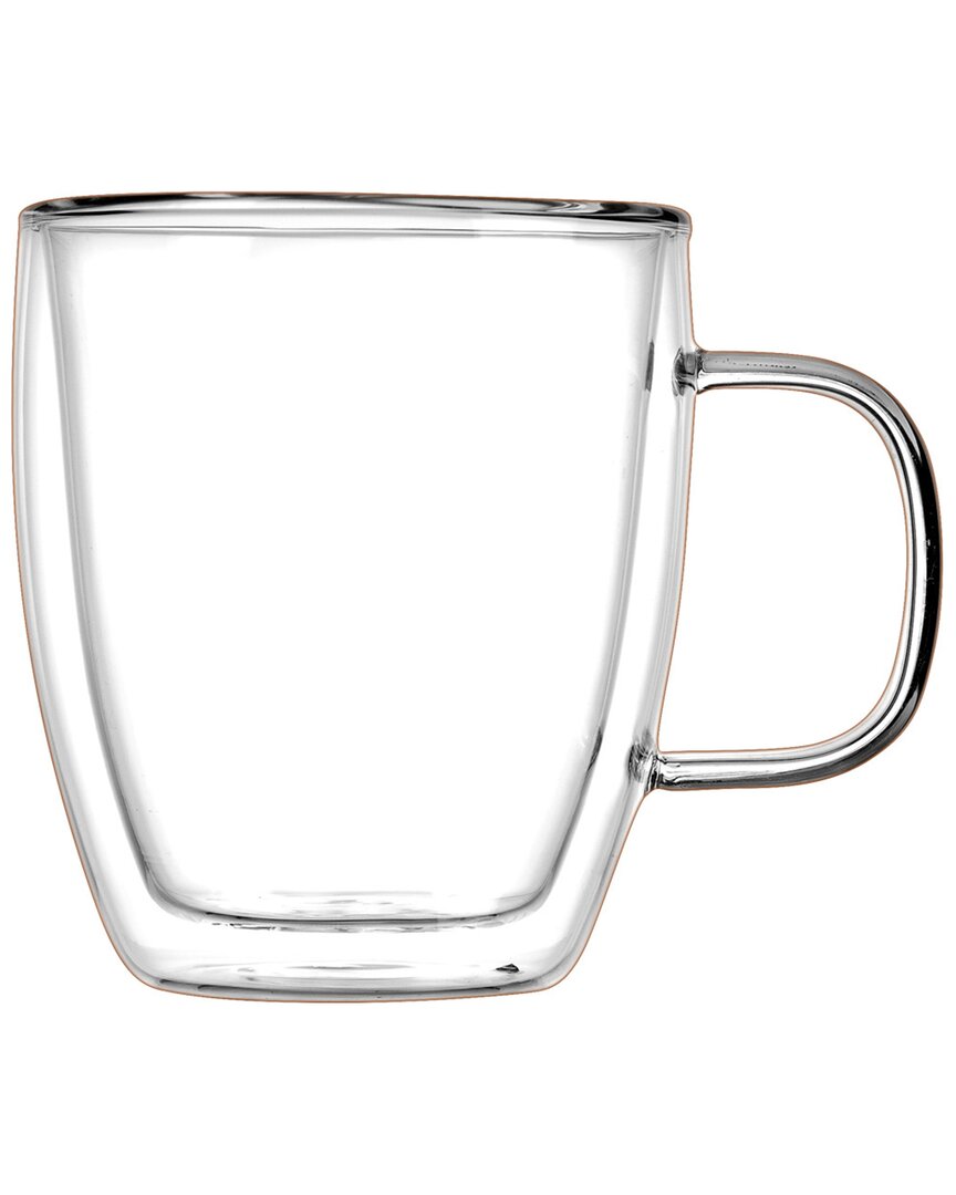 Godinger Clarent Double Walled Coffee Single Mug In Clear