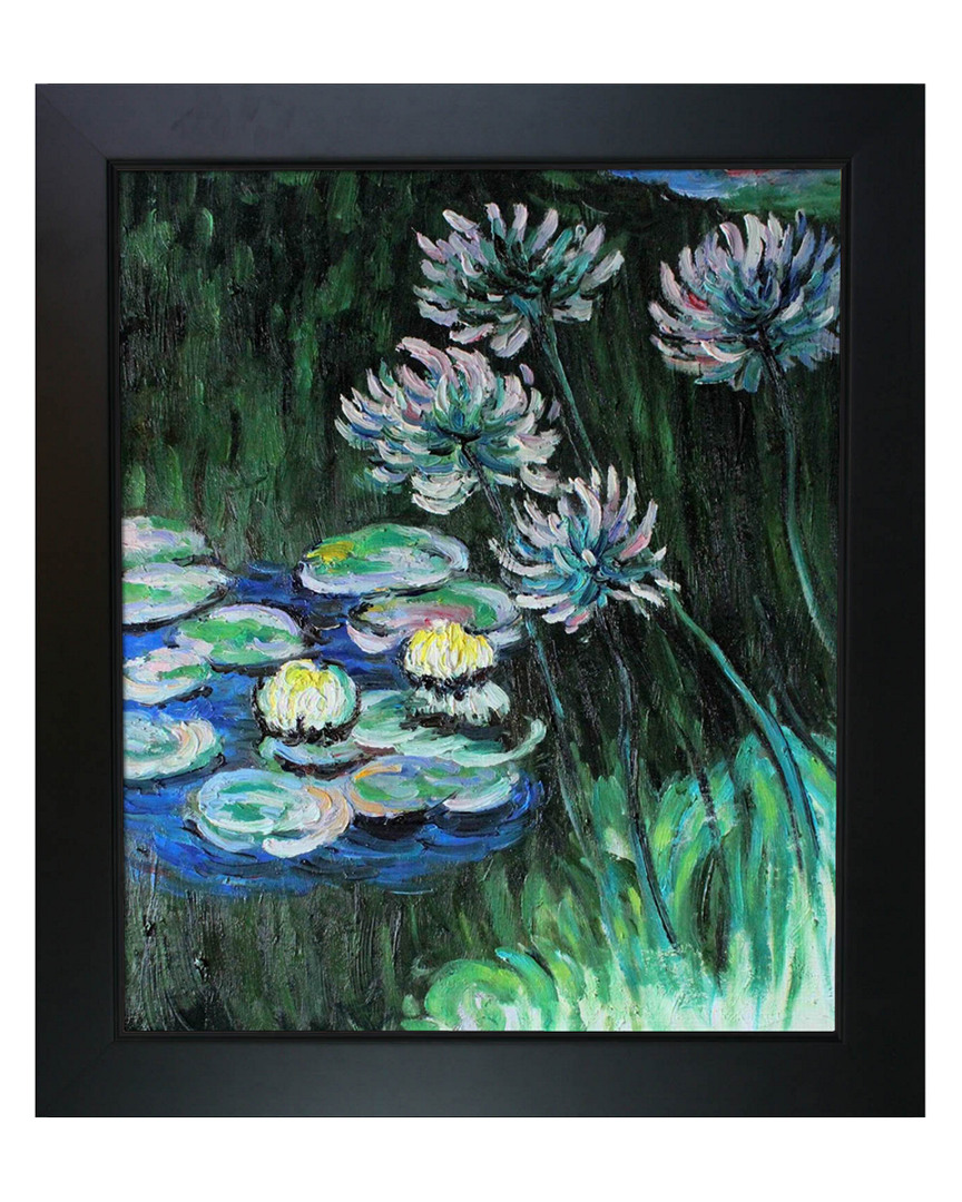 Overstock Art Water Lilies And Agapanthus By Claude Monet