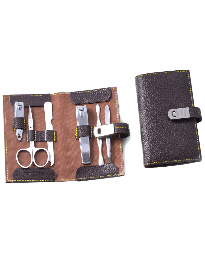 Bey-berk Monogrammed 6pc Manicure Set