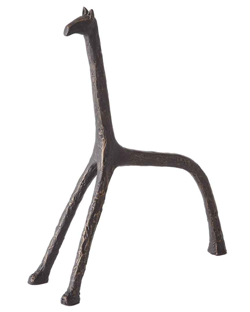 Global Views Iron Giraffe In Bronze
