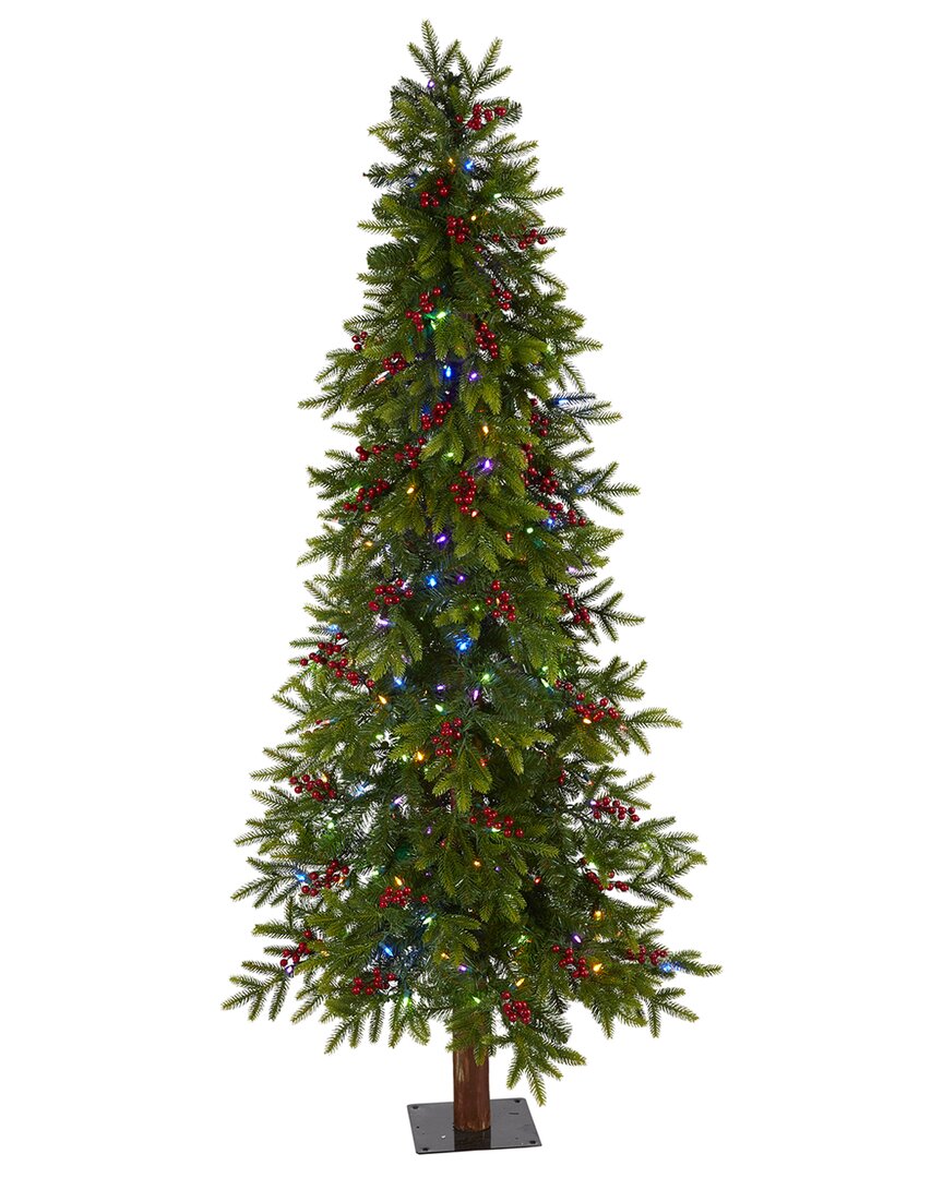 Nearly Natural 6ft. Victoria Fir Artificial Christmas Tree In Green