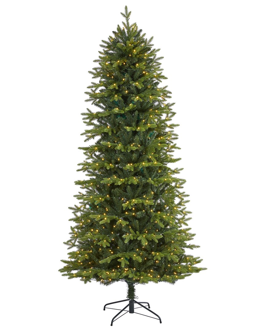 Nearly Natural 8ft. Belgium Fir Natural Look Artificial Christmas Tree In Green