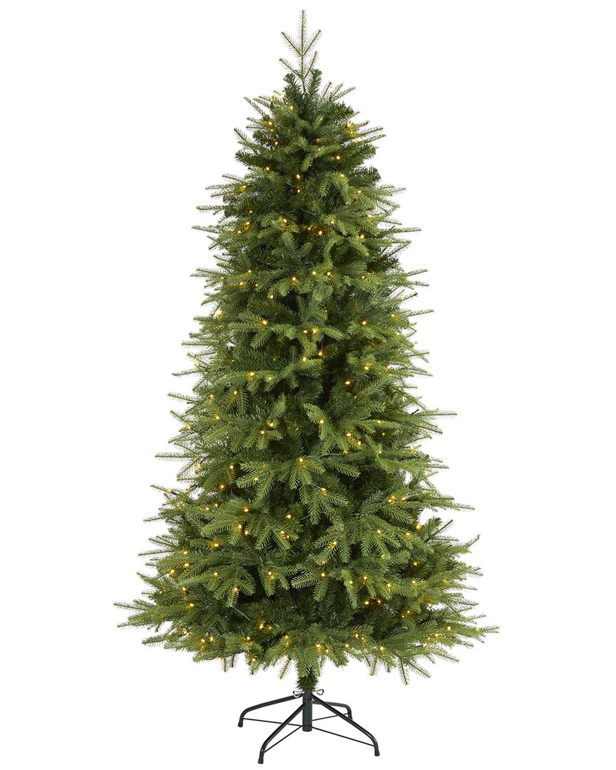Nearly Natural 6.5ft. Vancouver Fir Natural Look Artificial Christmas Tree In Green