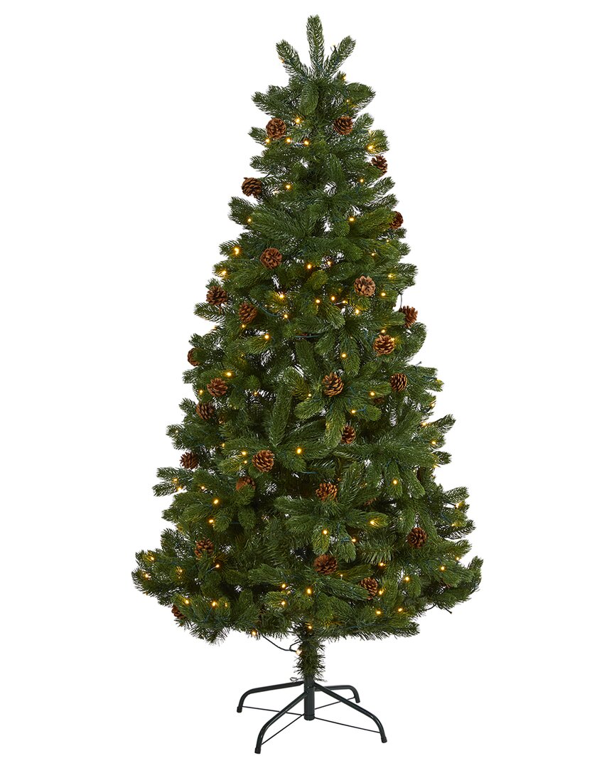 Nearly Natural 6ft. Rocky Mountain Spruce Artificial Christmas Tree In Green