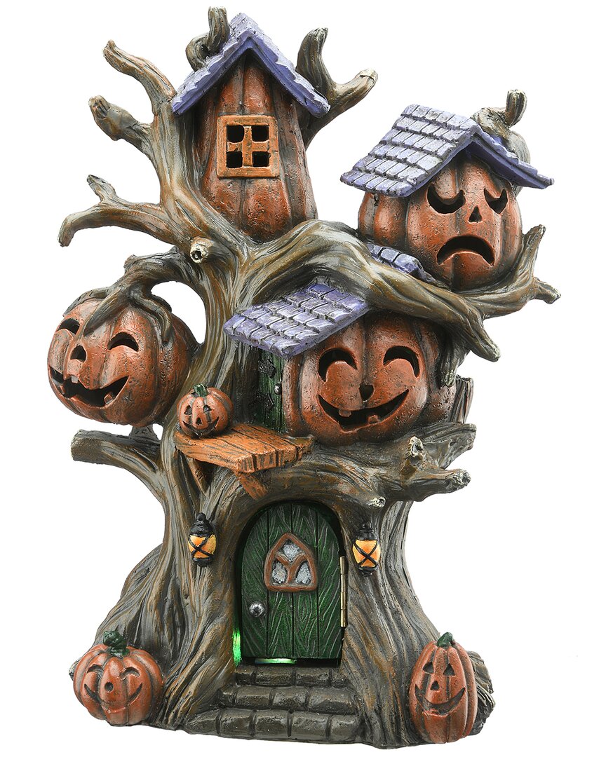 National Tree Company 12 Pumpkins Tree House In Orange