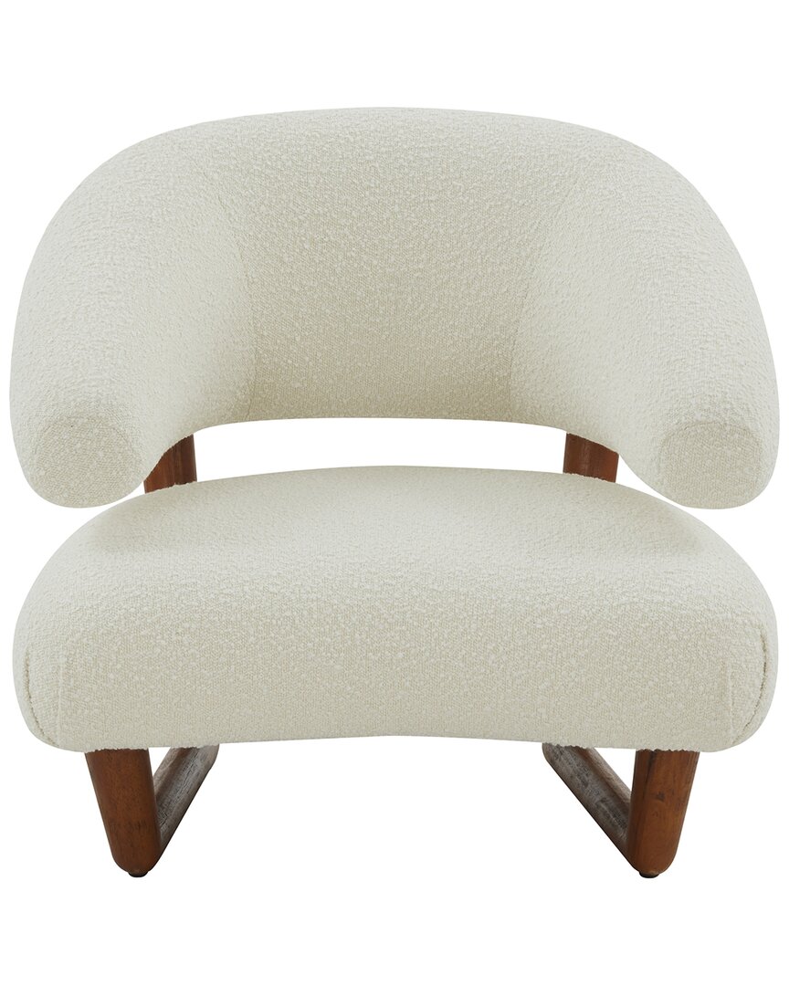 Safavieh Couture Jasmina Wooden Legs Accent Chair