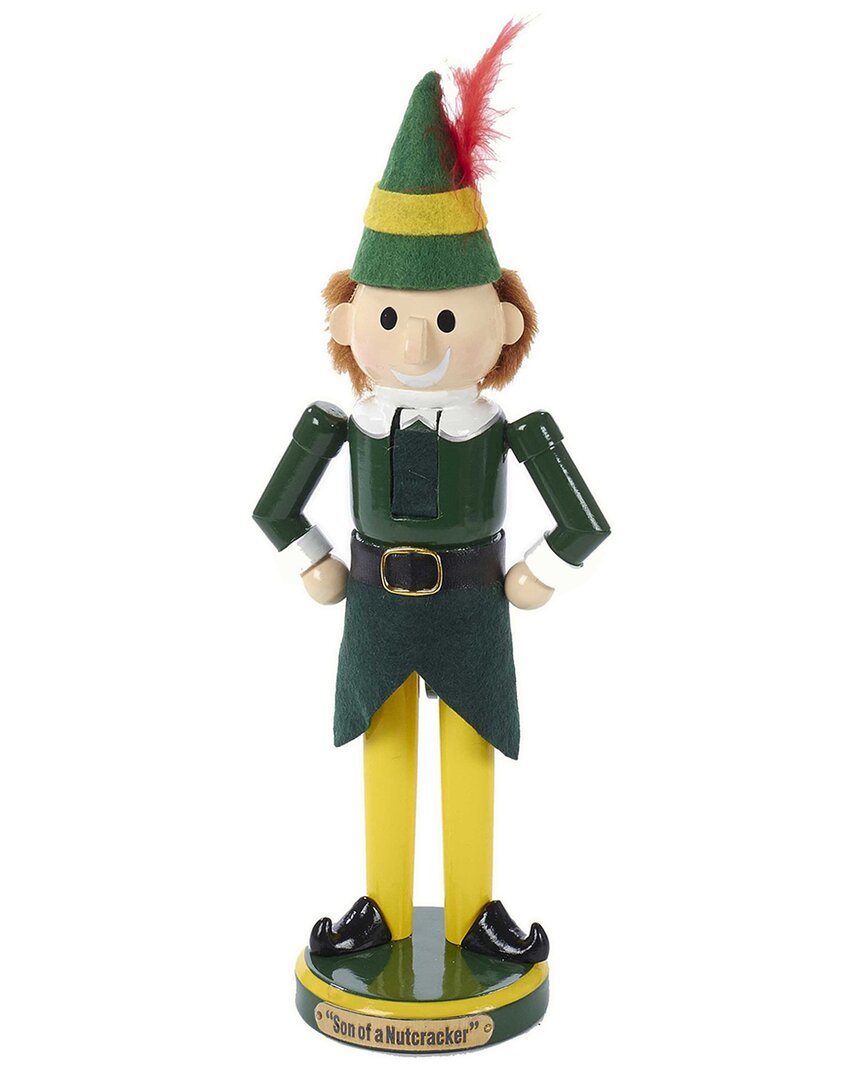 Kurt Adler 11in Wooden Buddy The Elf Nutcracker