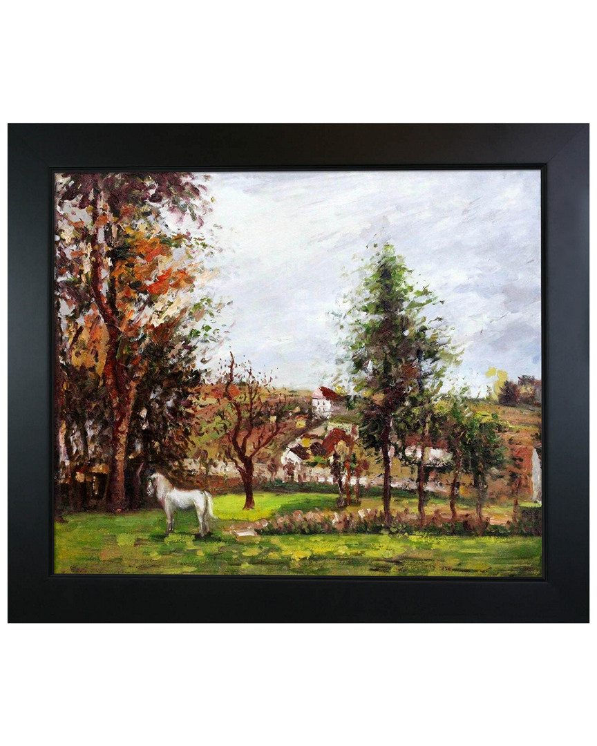 Museum Masters Landscape With A White Horse In A Meadow By Camille Pissarro