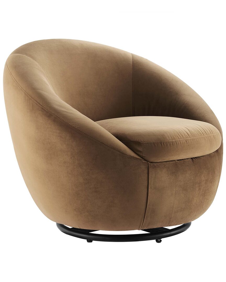MODWAY MODWAY BUTTERCUP PERFORMANCE VELVET SWIVEL CHAIR