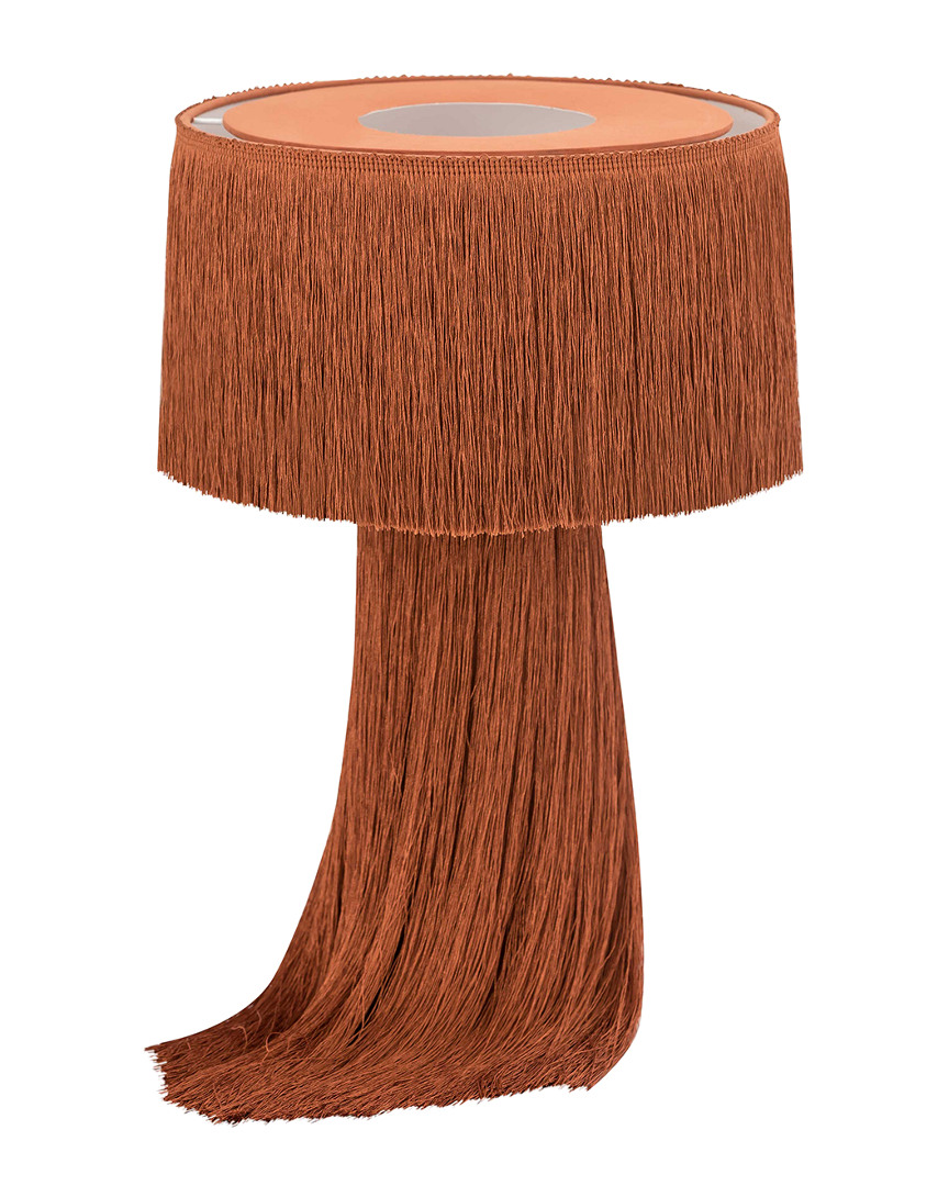 Tov Furniture Atolla Brick Tassel Table Lamp