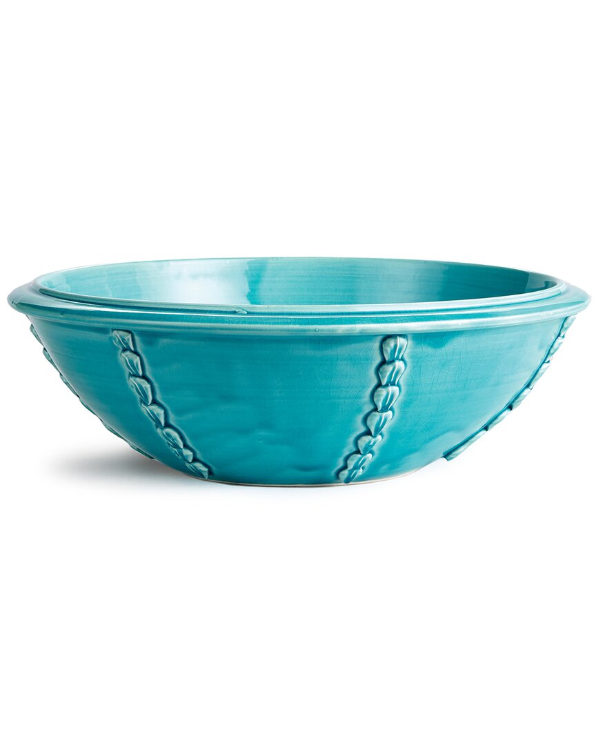 Napa Home & Garden Positano Shallow Decorative Bowl In Aqua