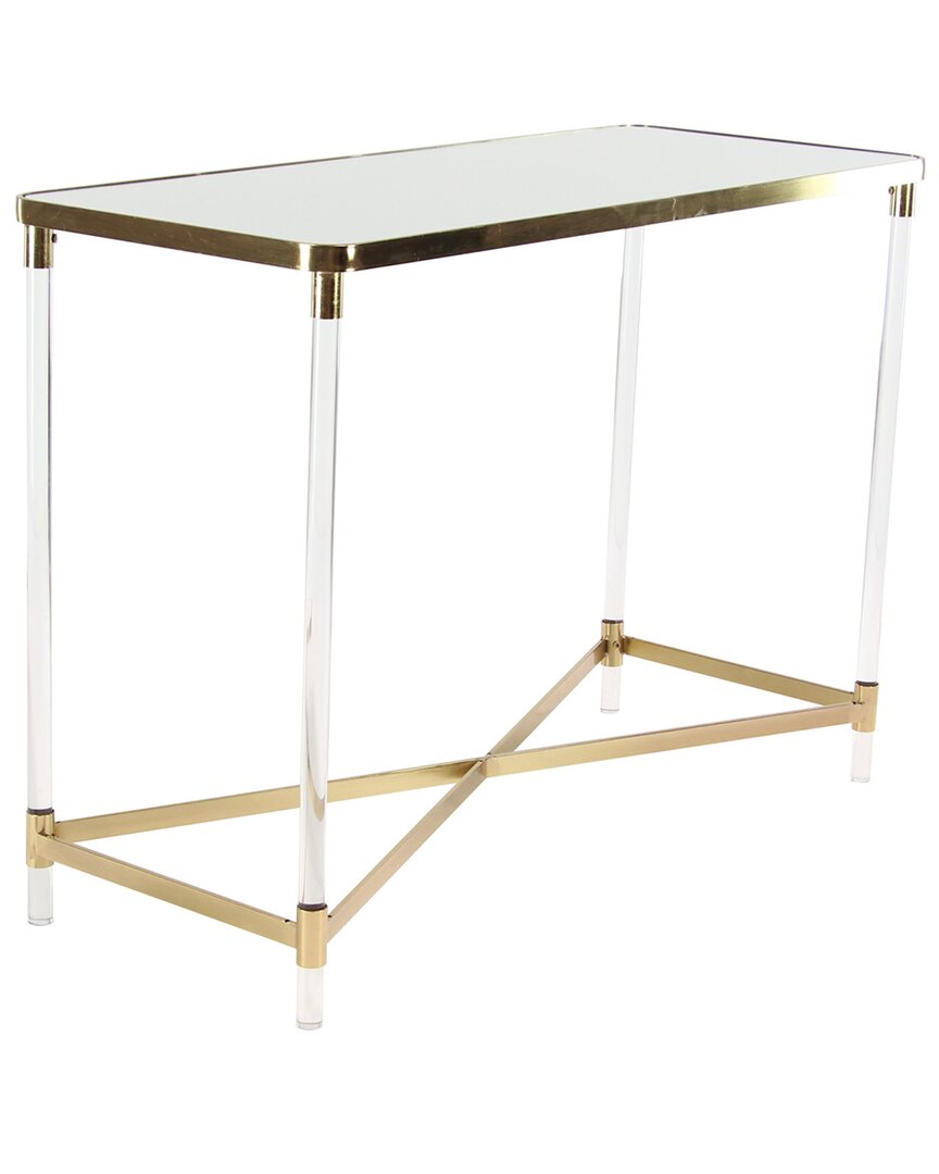 Peyton Lane Contemporary Gold Metal Console Table