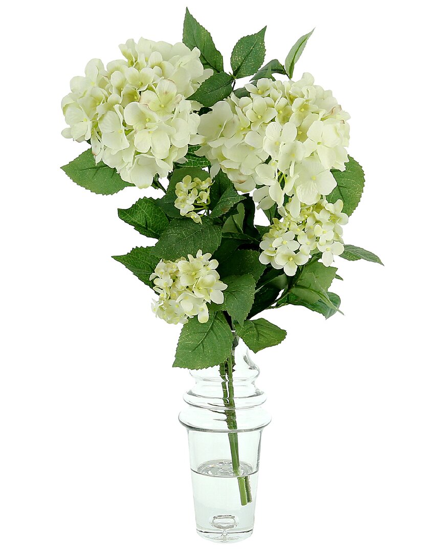 Creative Displays White Hydrangea Bud Floral Arrangement