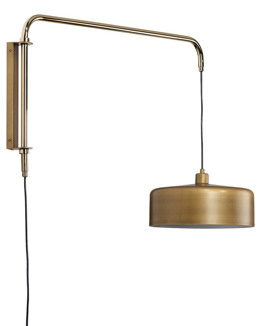 Jamie Young Jeno Swing Arm Wall Sconce, Large In Metallic